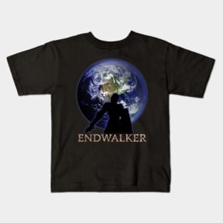 The Endwalker Warrior on the moon Kids T-Shirt